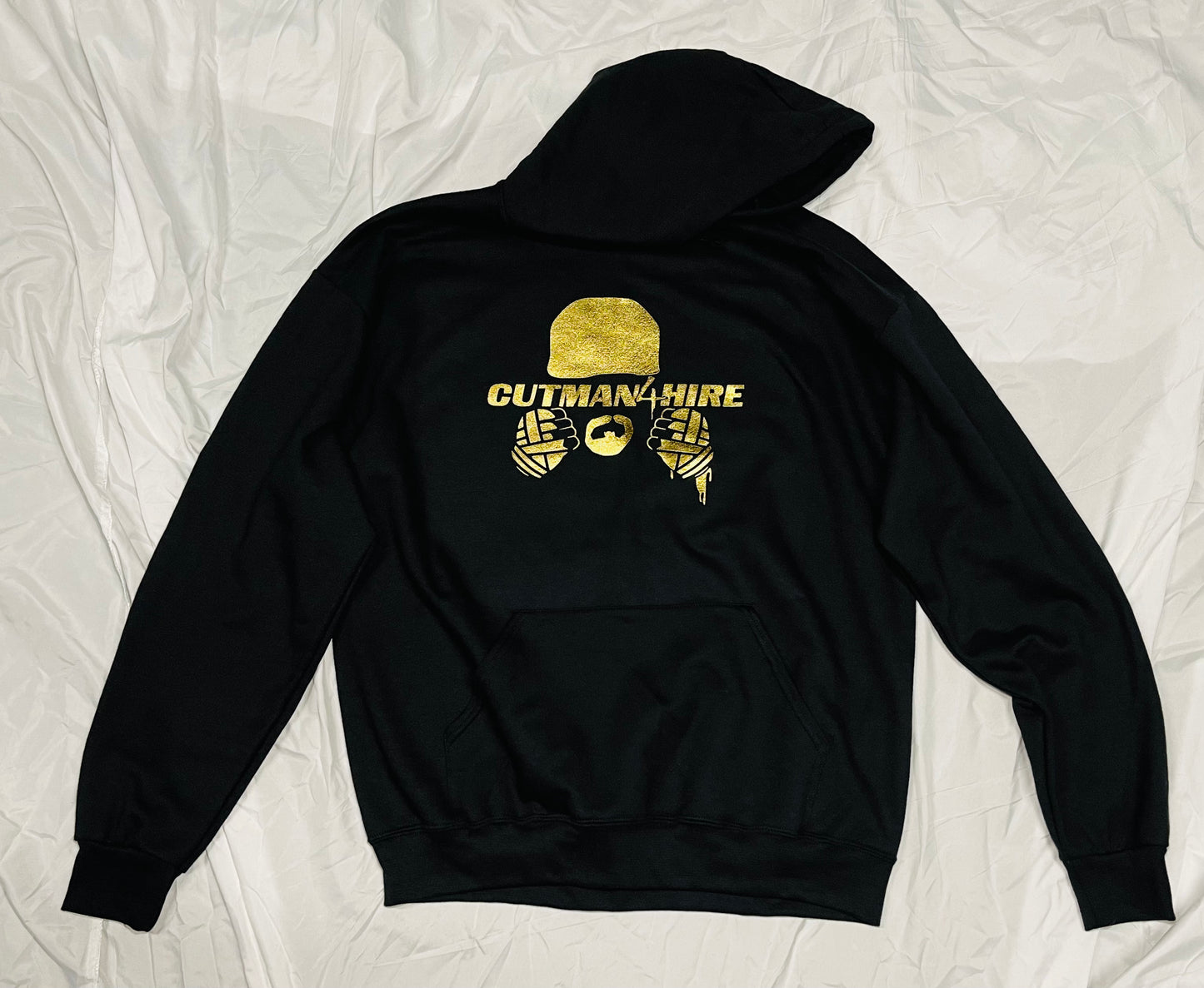 Hoodie/ Pullover Black with Gold logo
