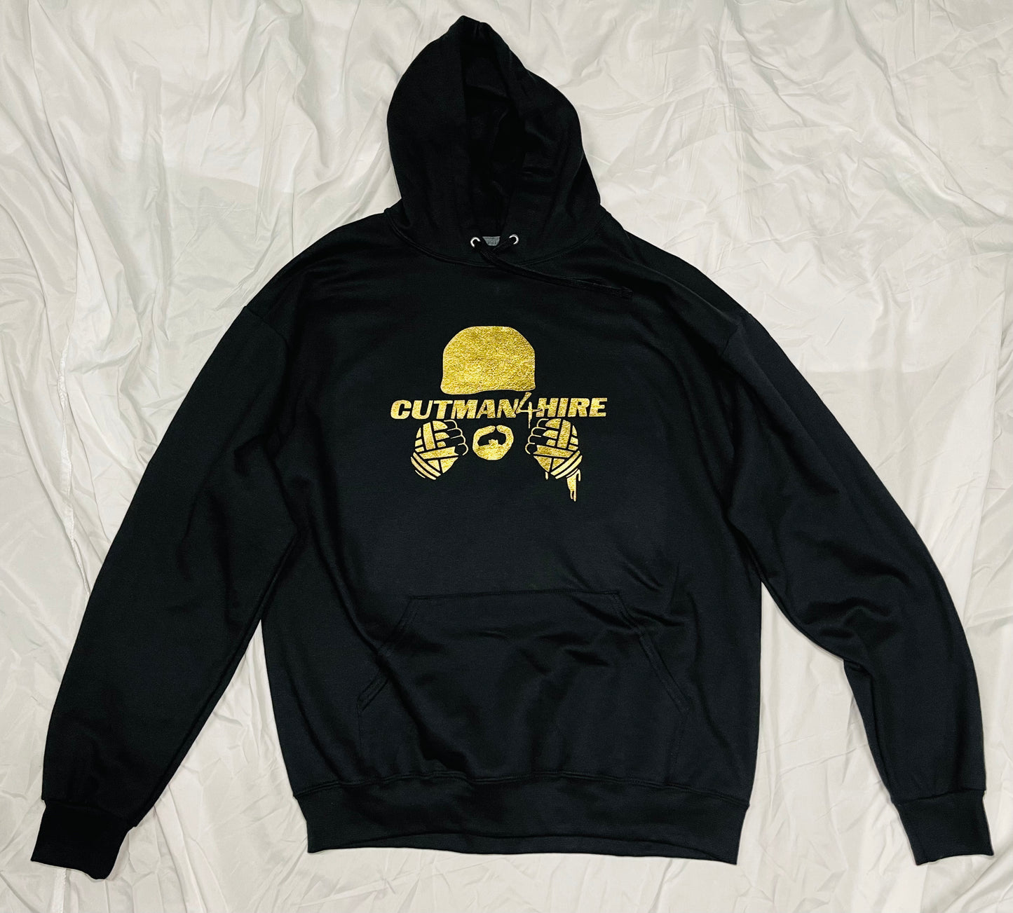 Hoodie/ Pullover Black with Gold logo